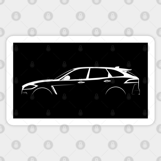 Jaguar F-Pace SVR Silhouette Sticker by Car-Silhouettes